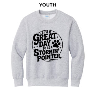 CPU Youth Fleece Crewneck Sweatshirt-Ash