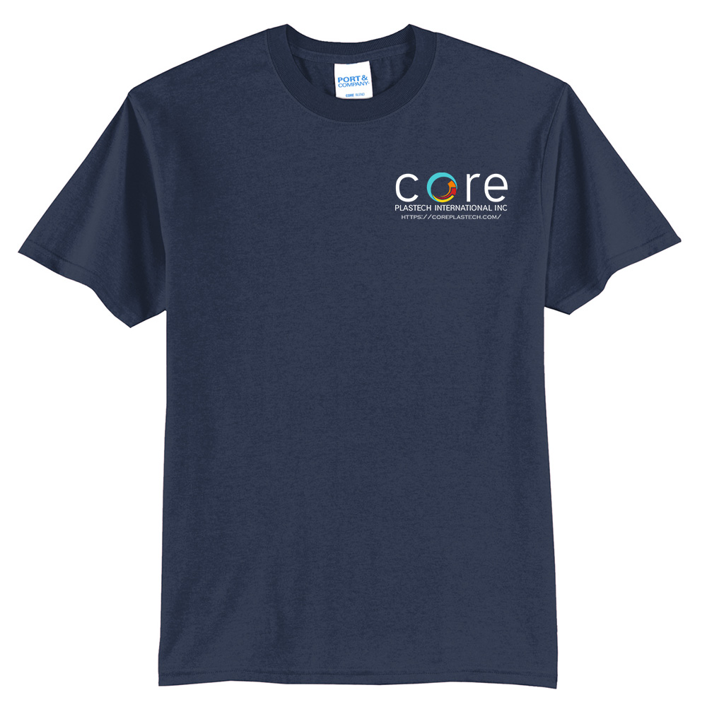 Core Plastech Unisex Short Sleeve Tee - Navy
