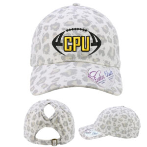 CPU FB Infinity Her Women’s Garment-Washed Fashion Print Cap -Snow Leopard