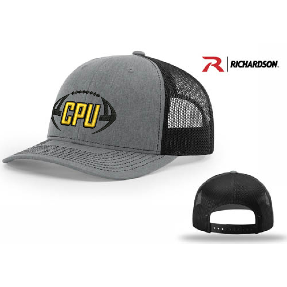 CPU FB Richardson Pro Mesh Adjustable Trucker Cap Split-Heather Grey/Black