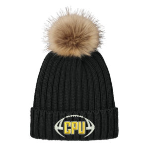 CPU FB Port Authority Faux Fur Pom Beanie-Black