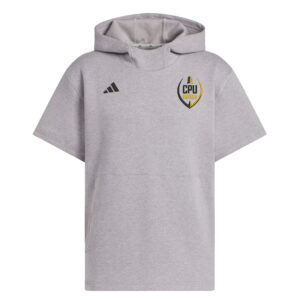 CPU FB Adidas  Dugout NWV Short Sleeve Hoodie- Medium Grey Heather