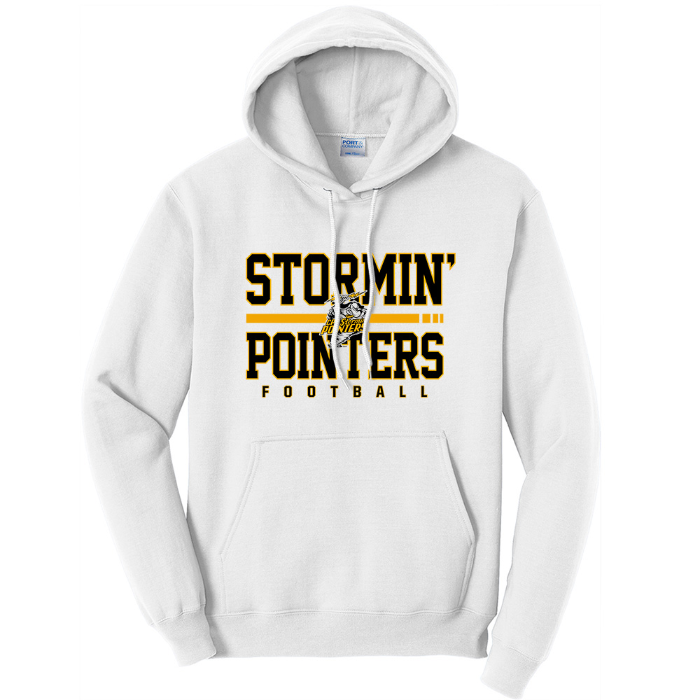 CPU FB Unisex Fleece Hooded Sweatshirt-White