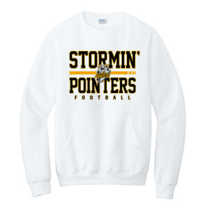 CPU FB Unisex Core Fleece Crewneck Pocket Sweatshirt-White
