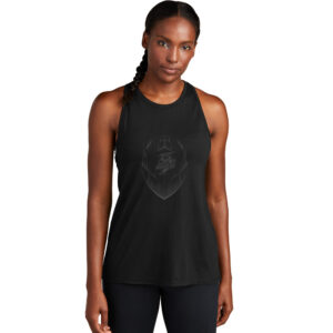 CPU FB Sport-Tek Ladies PosiCharge Tri-Blend Wicking Tank-Black