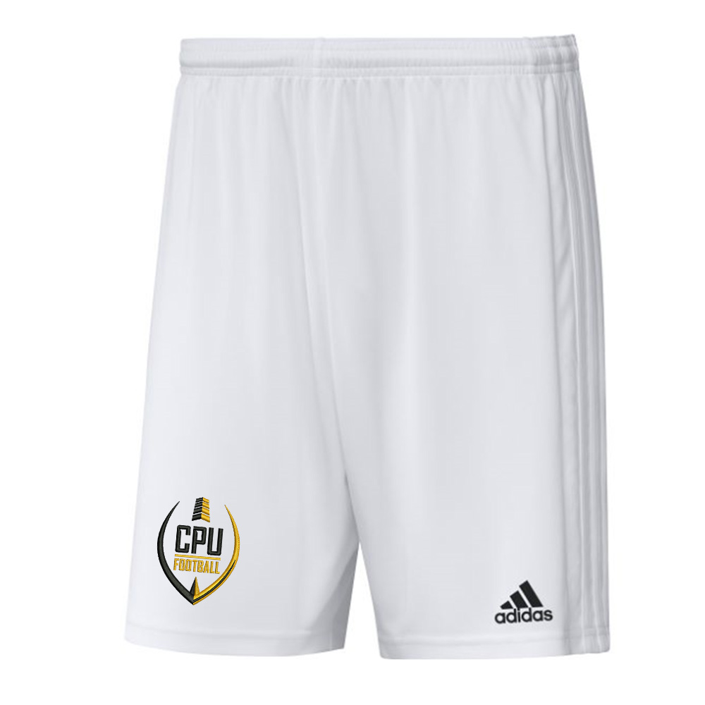 CPU FB Adidas SQUADRA 21 3-stripe soccer shorts - WHITE/white