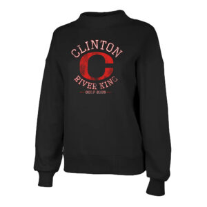 River King Golf Charles River Women’s Willow Mock Neck Sweatshirt – Black