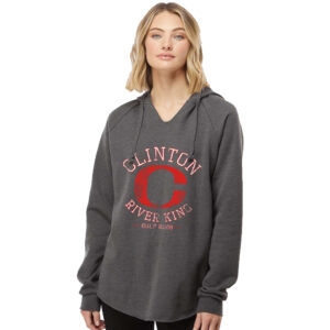 River King Golf Independent Trading Co. Women’s Lightweight California Wave Wash Hooded Sweatshirt – Shadow