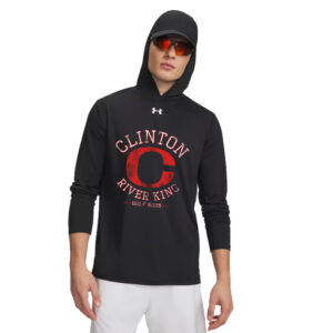 River King Golf Under Armour Mens Team Vanish Performance Hoodie-Black