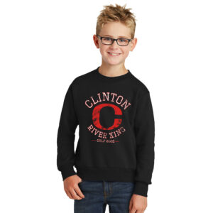River King Golf Youth Crewneck Sweatshirt – JetBlack