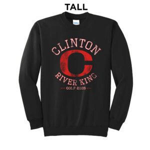 River King Golf  TALL Ultimate Crewneck Sweatshirts – Black
