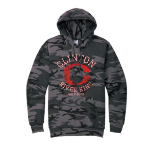 River King Golf Unisex  Core Fleece Camo Pullover Hooded Sweatshirt – BlackHeather