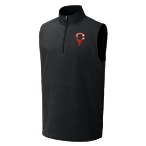 River King Golf Sport-Tek Men Repeat 1/2-Zip Vest-Black