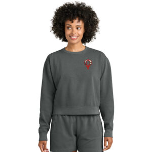 River King Golf Comfort Colors Women’s Mid Length Crewneck Sweatshirt – Pepper
