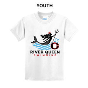 River Queen Swim Youth Short Sleeve T Shirt – White