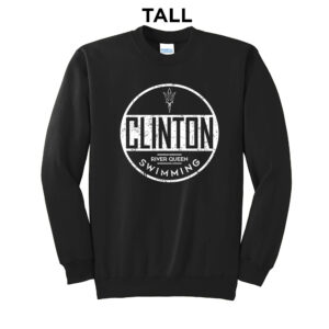 River Queen Swim  TALL Ultimate Crewneck Sweatshirts – Black