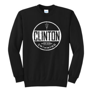 River Queen Swim Unisex Core Fleece Crewneck Sweatshirt – Black