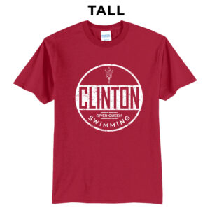 River Queen Swim Tall Short Sleeve Tee-red