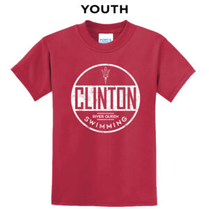 River Queen Swim Youth Short Sleeve Tee-Red