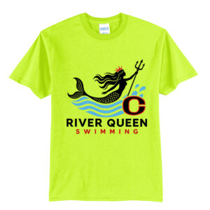 River Queen Swim Unisex Short Sleeve Tee-Safety Green