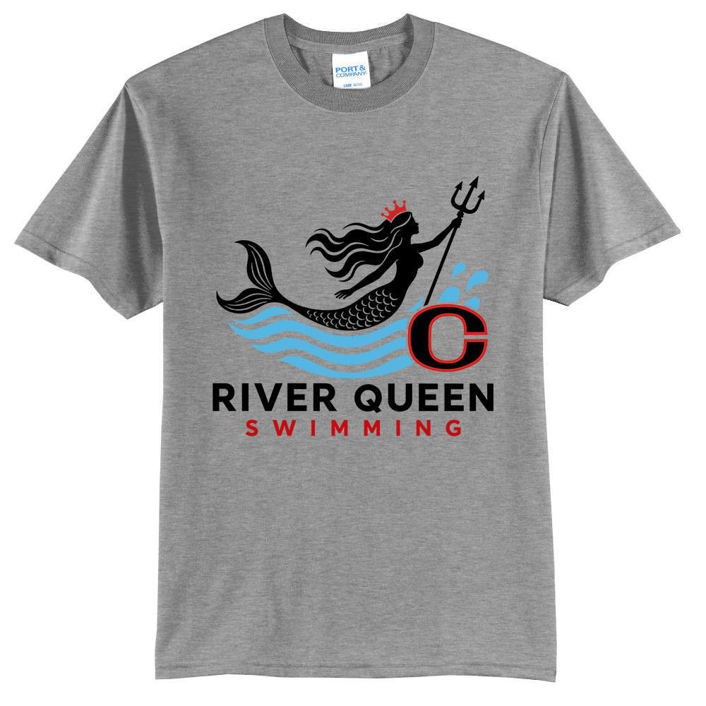 River Queen Swim Unisex Short Sleeve Tee-Athletic heather
