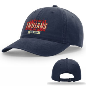Camanche 50th Reunion Richardson Peached Cotton Twill Cap-navy