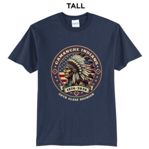 Camanche 50th Reunion Tall Core Blend short Sleeve T Shirts – Navy