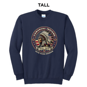 Camanche 50th TALL Ultimate Crewneck Sweatshirts – Navy