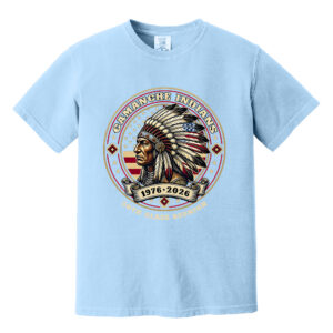 Camanche 50th Reunion Comfort Colors Unisex Pigment Dyed Short Sleeve Shirt – Hydrangea