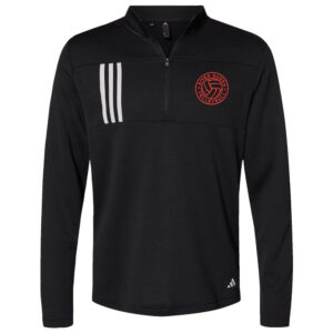 River Queen VB Adidas 3-Stripes Double Knit 1/4 zip pullover Men-Black