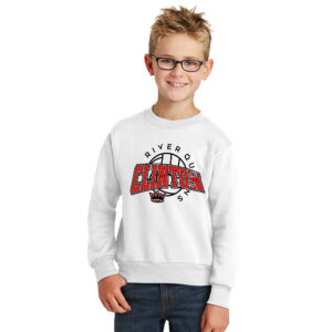 River Queen VB  Youth Crewneck Sweatshirt – White