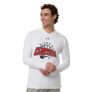 River Queen VB Under Armour Mens Team Vanish Performance Hoodie – White