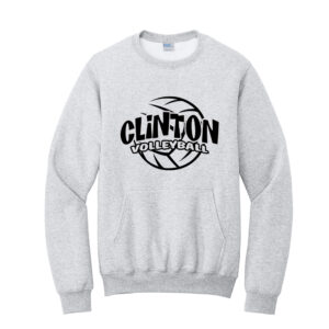 River Queen VB Unisex Core Fleece Crewneck Pocket Sweatshirt – Ash