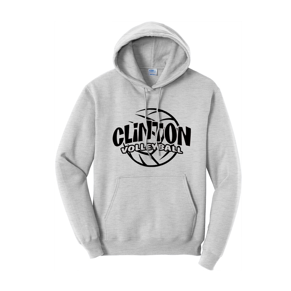 River Queen VB Unisex Classic Core weight Cozy Pullover Hooded Sweatshirt - Ash