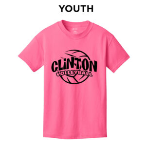 River Queen VB Youth Short Sleeve T Shirt – Neon Pink