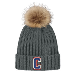 STORM Port Authority Faux Fur Pom Beanie – StormGrey