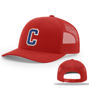 STORM Richardson Pro Crown Mesh Back solid color Adjustable back cap – RED