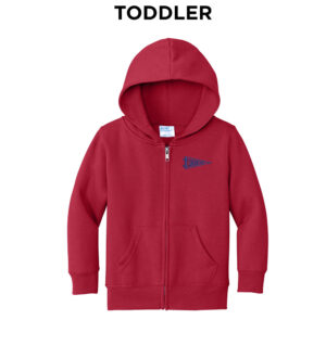 STORM Precious Cargo Toddler Full Zip Hooded Sweatshirt 2T – Red