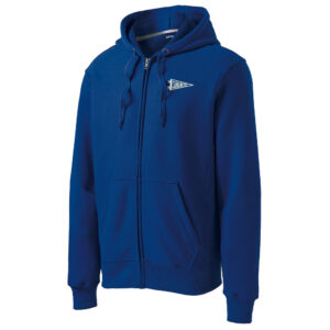 STORM Sport Tek Men Super Heavyweight Full Zip Hooded Sweatshirt – royal