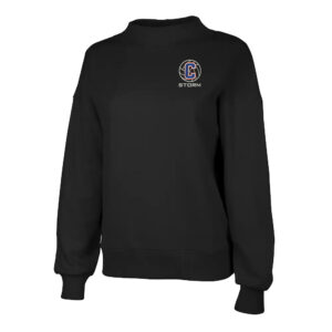 Camanche VB Charles River Women’s Willow Mock-Neck Sweatshirt-Black