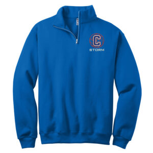 Camanche VB JERZEES Unisex Nublend Cadet Collar Sweatshirt-Royal