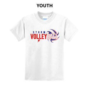 Camanche VB Youth Short Sleeve T Shirt – White