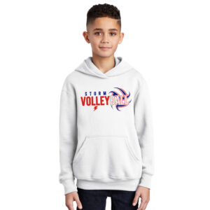 Camanche VB Youth Hooded Sweatshirt – White