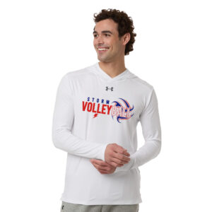 Camanche VB Under Armour Mens Team Vanish Performance Hoodie -White