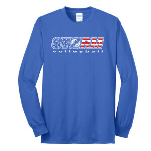 Camanche VB Unisex Cotton Long Sleeve Tee-Royal