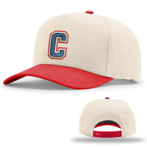 Storm Richardson Full Fabric 5 Panel Champ Cap-Cream Red