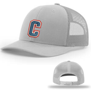 Storm Richardson Pro Crown Mesh Back solid color Adjustable back cap-Light Grey