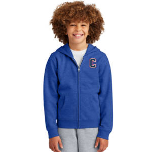 Storm District Youth V.I.T. Fleece Full-Zip Hoodie-Royal Frost