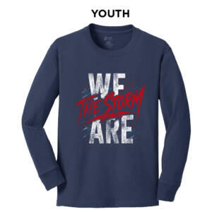 Storm Youth Cotton Long Sleeve Tee-Navy