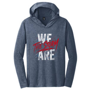 Storm District Made Mens Perfect Tri Long Sleeve Hoodie-Navy Frost